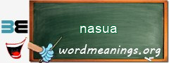 WordMeaning blackboard for nasua